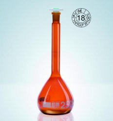 Slika za VOLUMETRIC FLASK 500ML, CL.A, AMBER, DUR