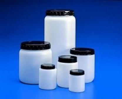 Slika za Cylindrical jars with ribbed cap, HDPE