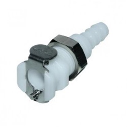 Slika za 1/4" HOSE BARB VALVED IN-LINE ACETAL COU