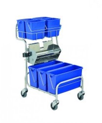Slika za Cleaning trolleys Clino<sup>&reg;</sup> CR6 FP with flat wringer, stainless steel