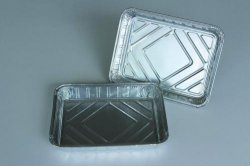 Slika za ALUMINIUM CONTAINERS 330 ML, SQUARE, 100