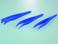 Slika za Disposable tweezers, PS, blue